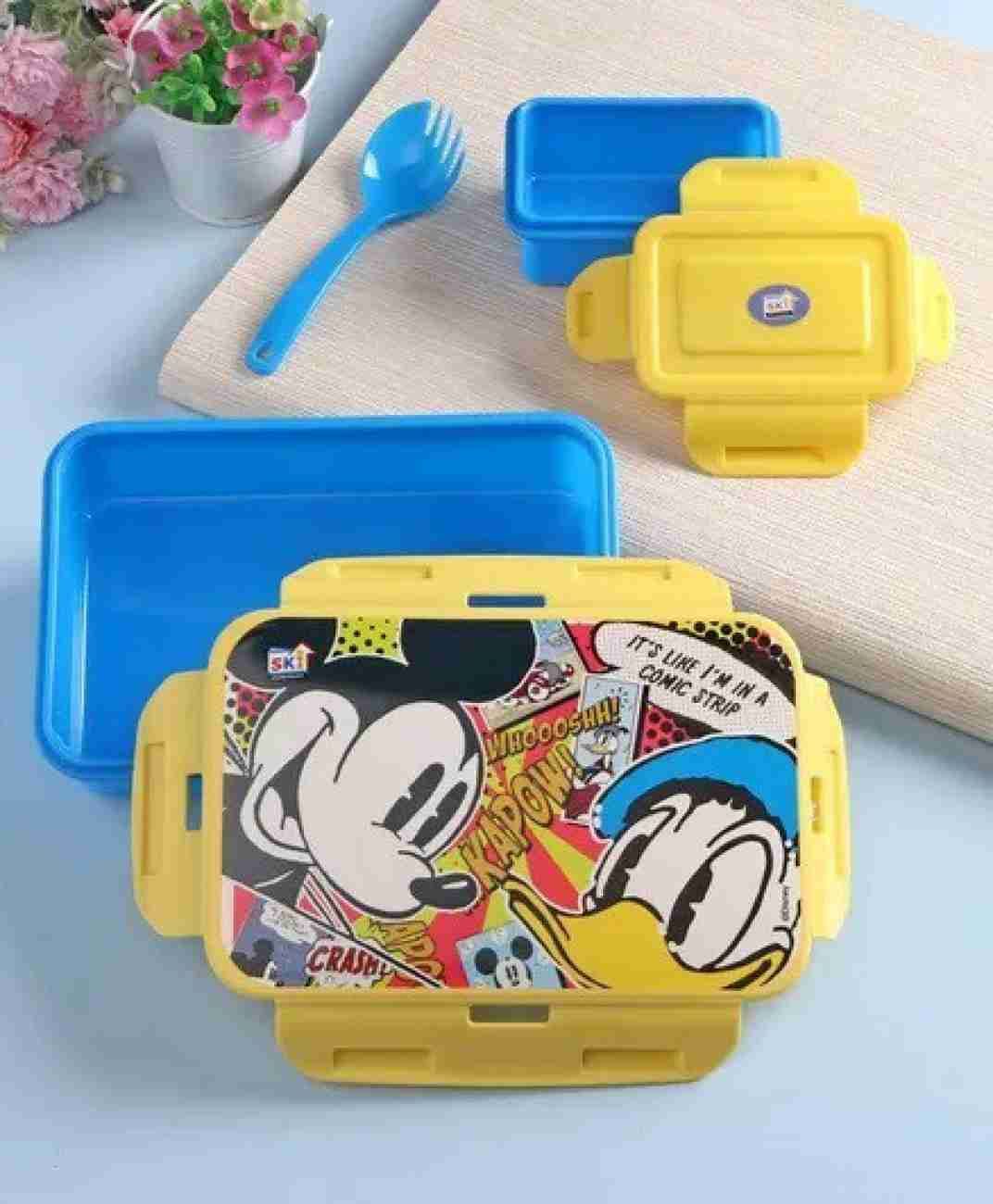 Ski Mickey Donald Lock & Seal 550ml 2Lunch box Containers, 550ml
