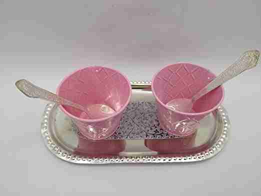 WithAgain Cup Set, Two Cup,Two Spoon, One Tray,Tea Set 