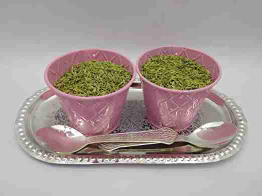 WithAgain Cup Set, Two Cup,Two Spoon, One Tray,Tea Set 