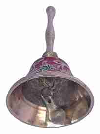 with Again Handmade Brass Puja Bell (10.16 cm x 10.16 cm x 10.16 cm, Clear, Pack of 1)