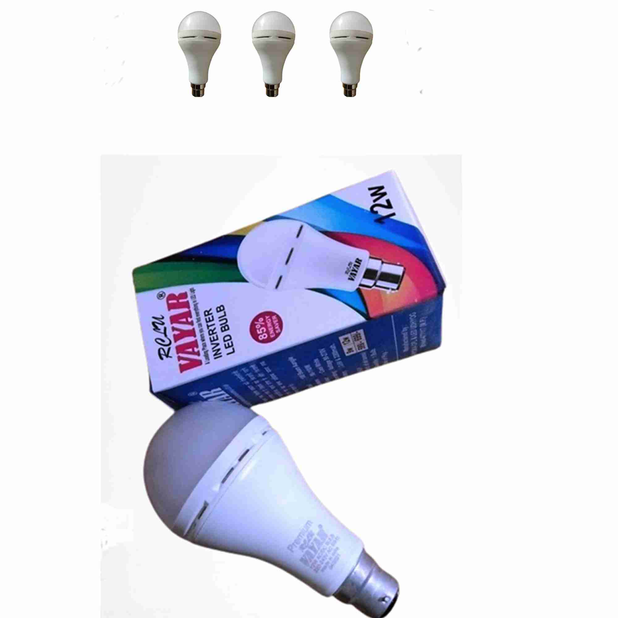RECHARGEABLE BULB 9W	3 PIECES