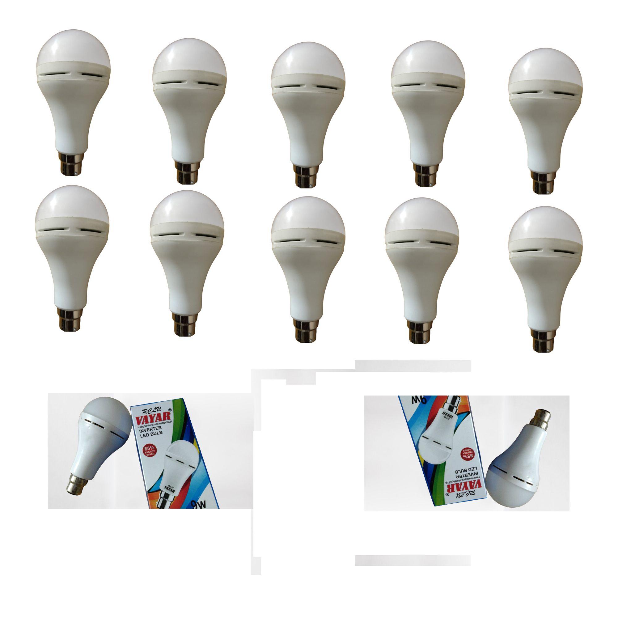 RECHARGEABLE BULB 9W	10 PIECES