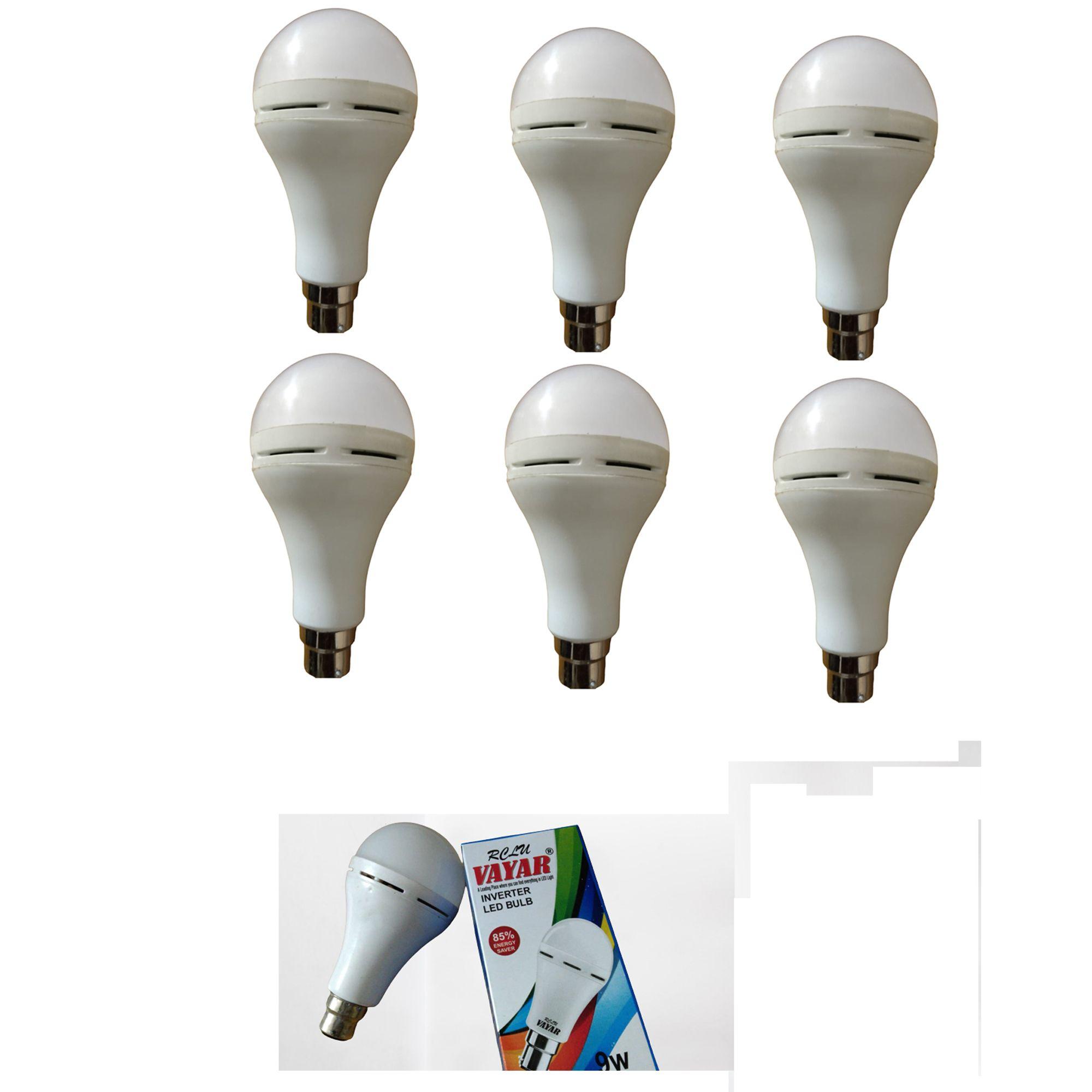 RECHARGEABLE BULB 9W	6 PIECE