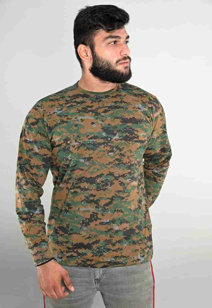  Stylish Men 100% Pure Cotton Army T-shirt For Men's & Boys