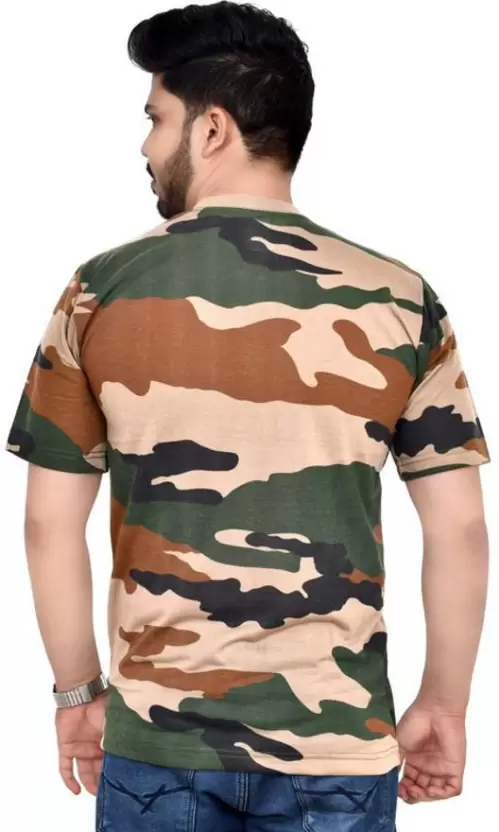  Stylish Men 100% Pure Cotton Army T-shirt For Men's & Boys