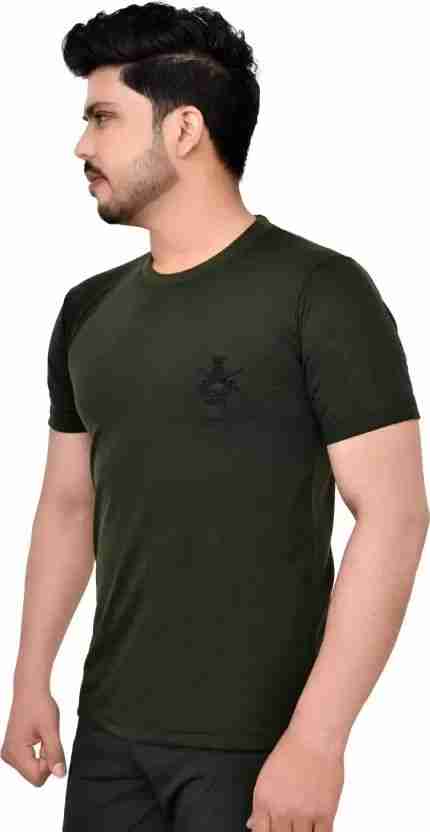  Stylish Men 100 percent  Pure Cotton Army T-shirt For Men's & Boys