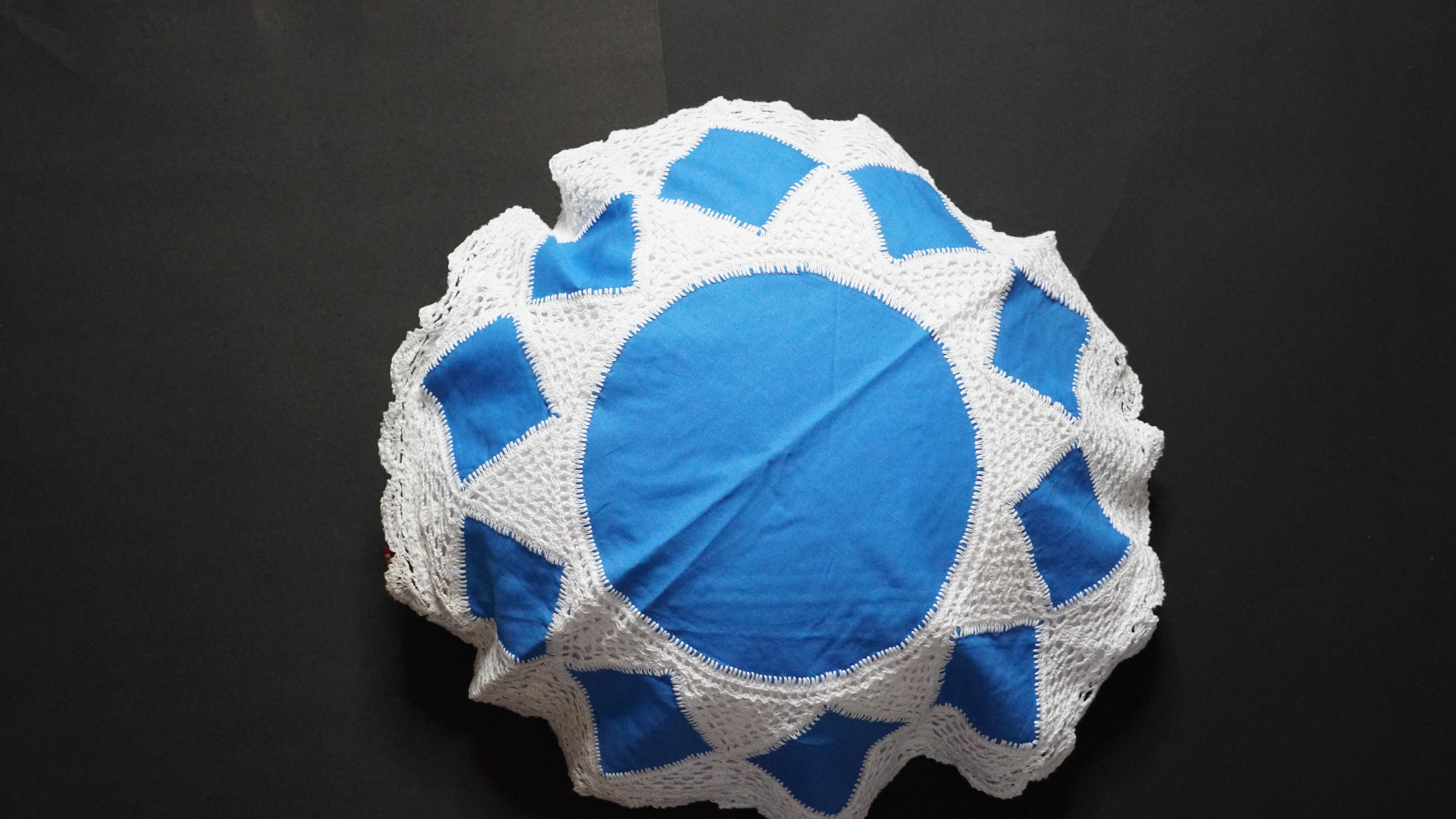 Linen  lace  2 colored 18”   Cushion Cover