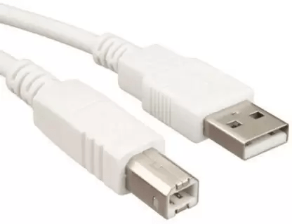 Micro USB Cable 1.5 m TB-USB  (Compatible with Printer, White, One Cable)