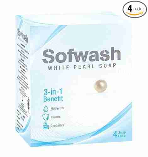 MODICARE SOFWASH WHITE PEARL SOAP (75GX4)