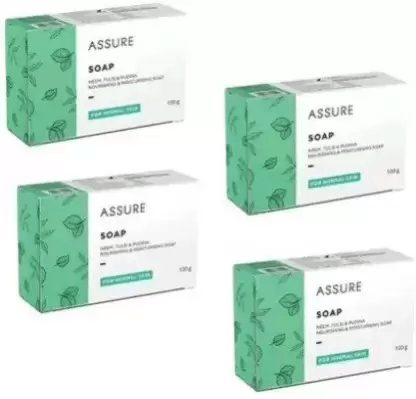 Assure Neem Soap 100g Pack of 4 (4 x 100 g)