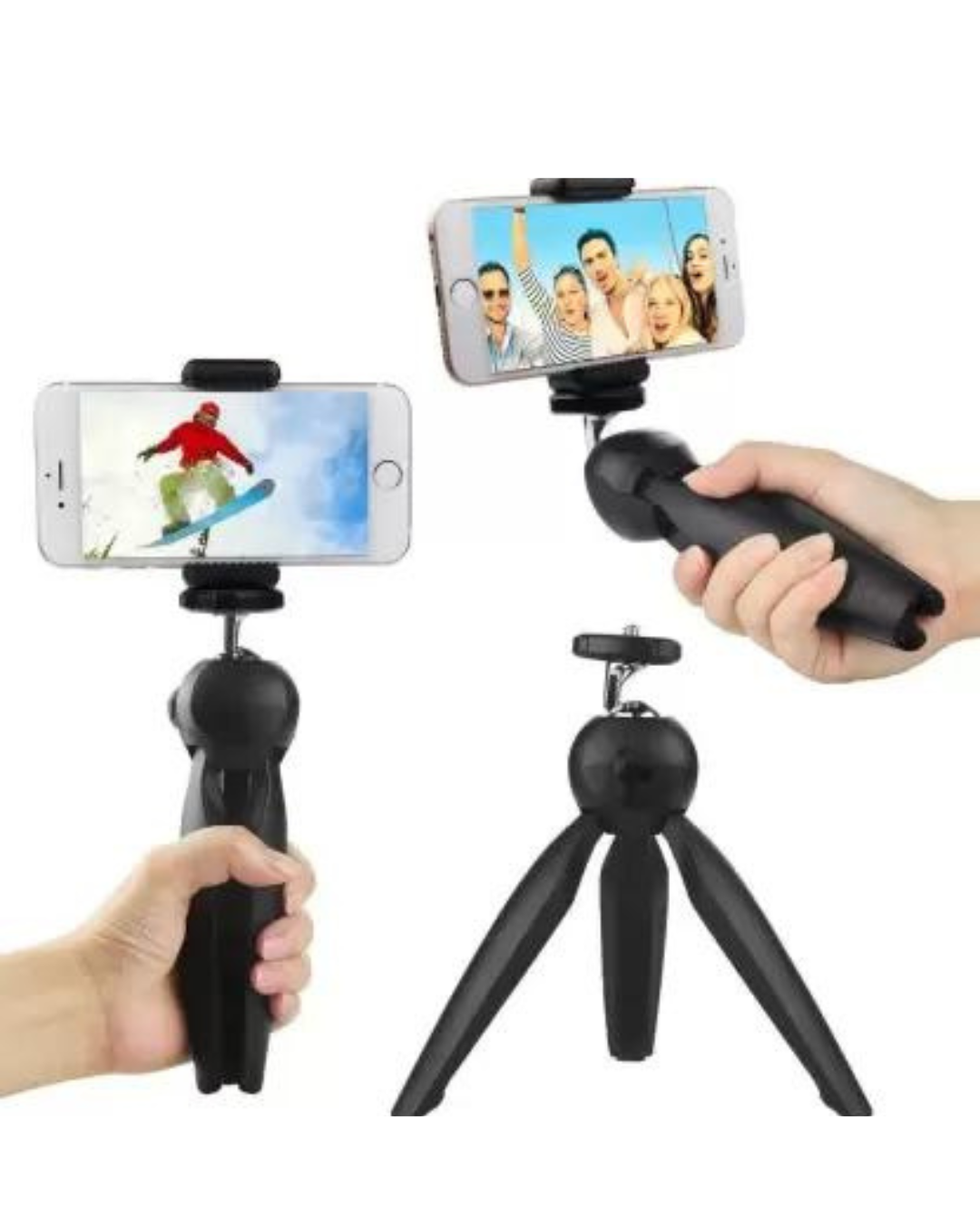 YT-228 Mobile Stand Tripod Phone Clip Holder SLR DSLR Camera Mount Stand Cable Selfie Stick  