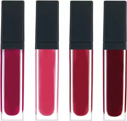 MR. HUDA Professional Quality 4-in-1 Red Edition Lipsticks Matte & Waterproof  (Multicolor, 16 ml)