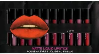 LOVE HUDA Multicolor Waterproof Professional Liquid Matte Lipstick For Women And Girls  (Multicolor, 25 ml)