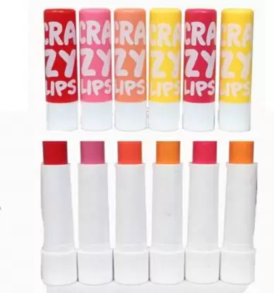 Crazy lips crazy/baby lipbalms ( box of 12 ) Natural  (Pack of: 12, 200 g)