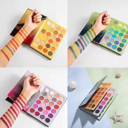 Glaed Edition 72 Colors Matte & Shimmer Pigmented Professional Beauty EyeShadow Color Icon Book Eye Shadow Palette 70 g  (Multicolor)