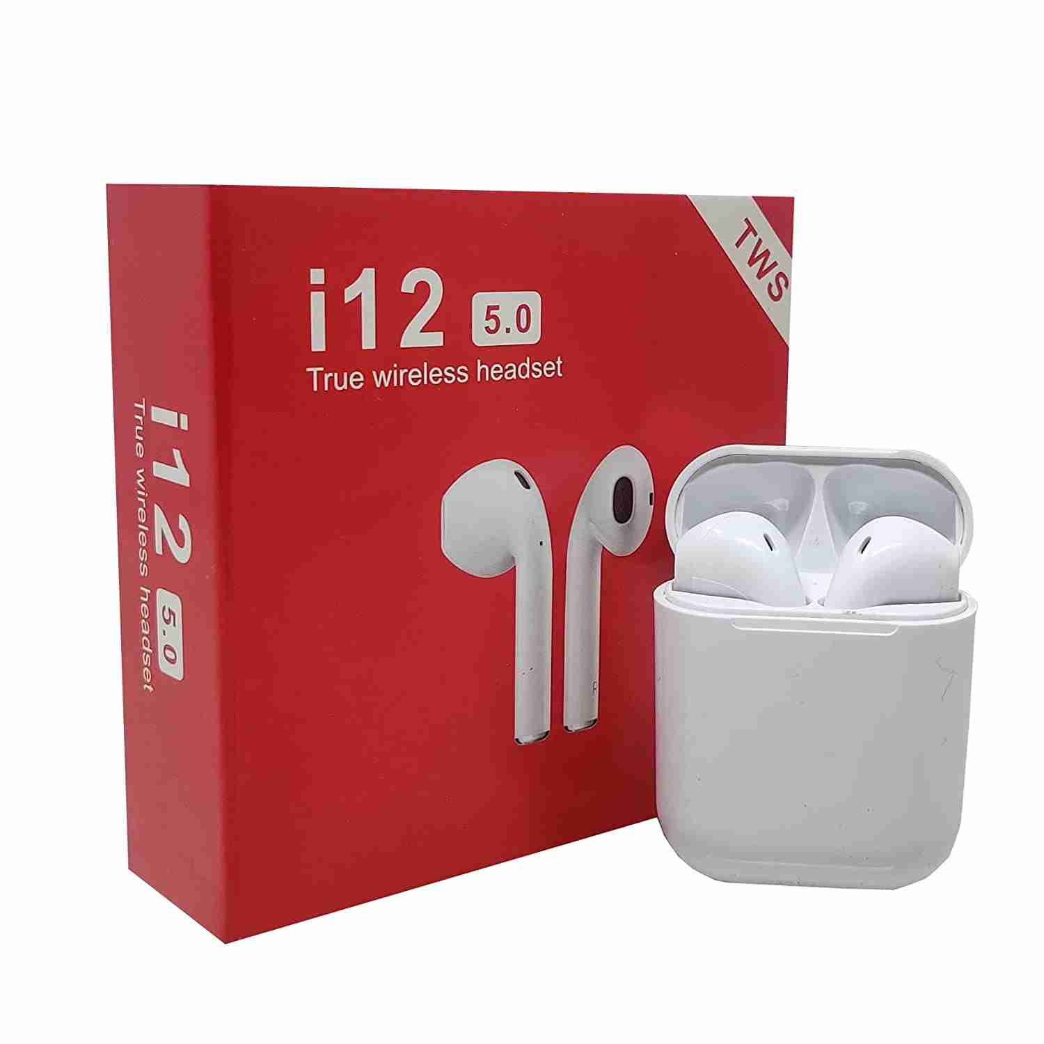 i12 5.0 True Wireless Headset in Ear Earbuds with Mic and Touch Sensor, New Packaging, Pack of 1 