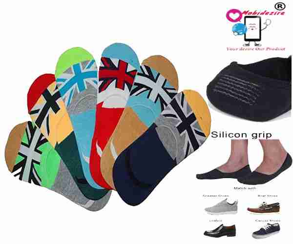 No show Socks/Lofer Socks/Low cut socks/Footies Socks For Men & Women ( Pair of 3)( with silicone Grip)