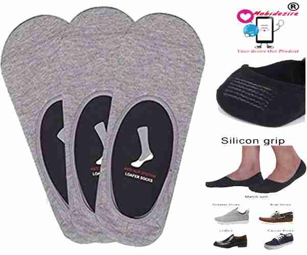 No show Socks/Lofer Socks/Low cut socks/Footies Socks For Men & Women ( Pair of 6)( with silicone Grip)