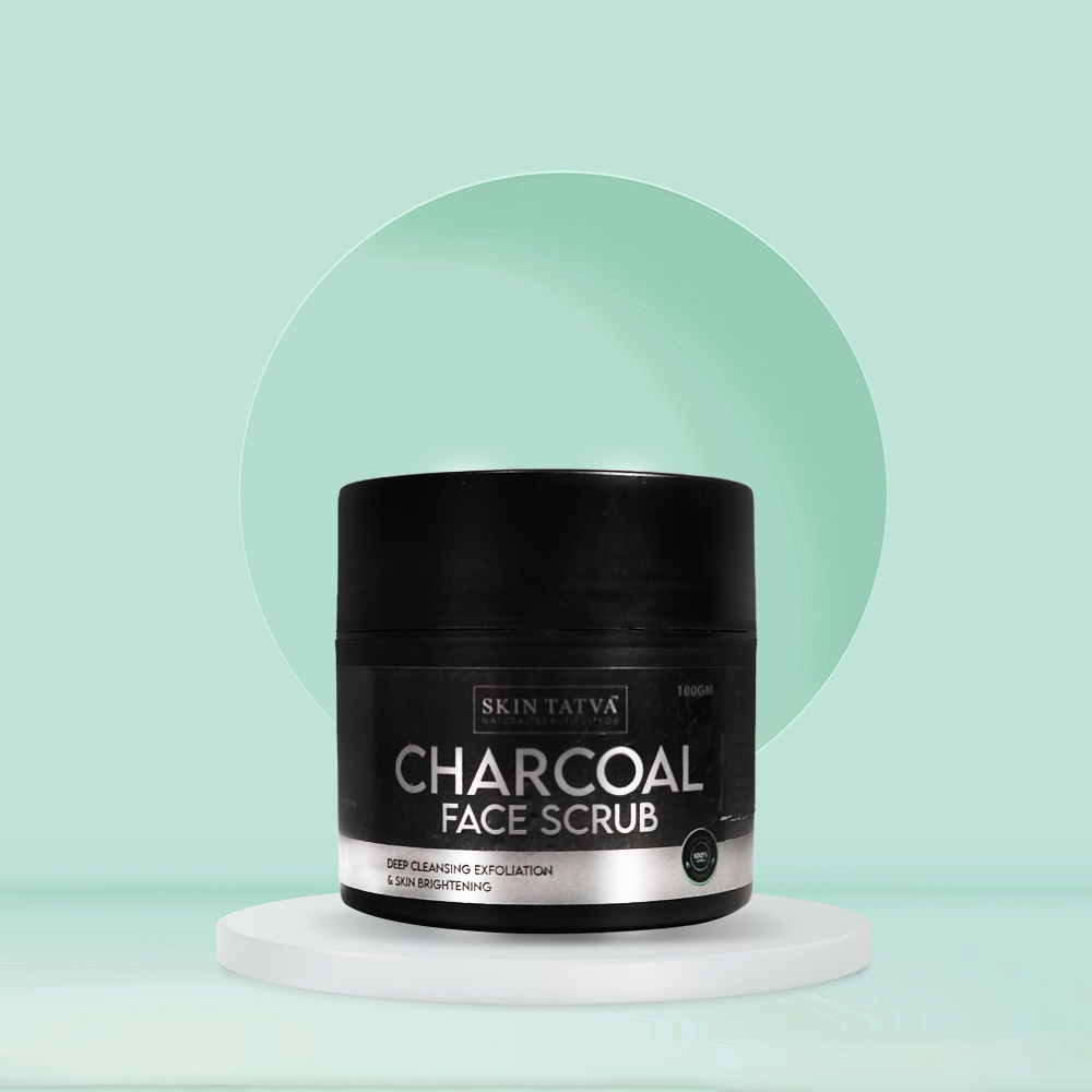 Skintatva Charcoal Scrub for Tan Removal & Glowing Skin 150ml