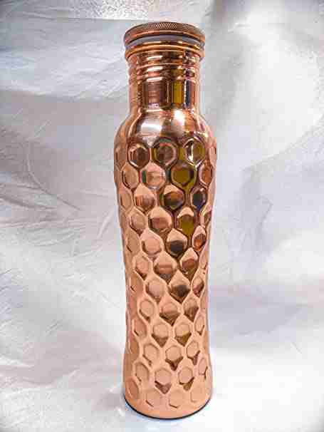 WithAgain Copper Water Bottle, Copper Bottle Water 1 Liter,100% Pure Copper Water Bottles 1 Litre Best, Leak Proof Copper Bottles 1 Litre 1000ml 