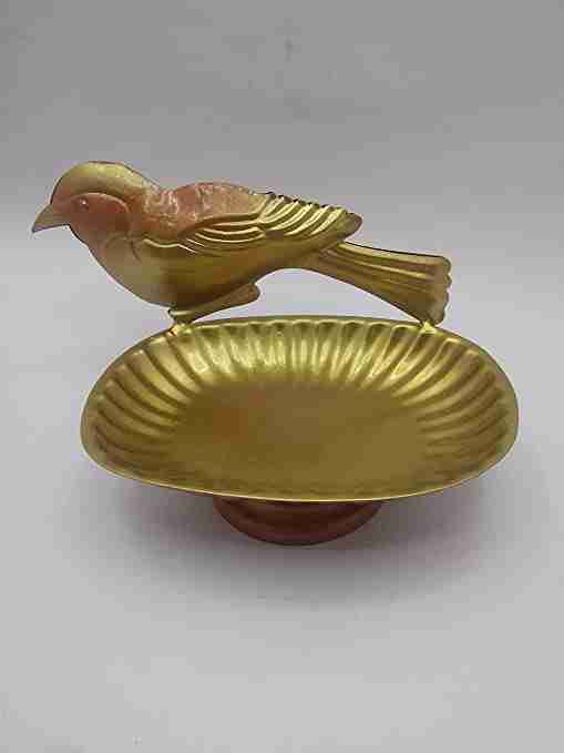 WithAgain T-Light Bird Candle Holder Size 5 inche Color Gold The Candle Holder Light is Highly Versatile. Religious Touch to Diwali | Holi 