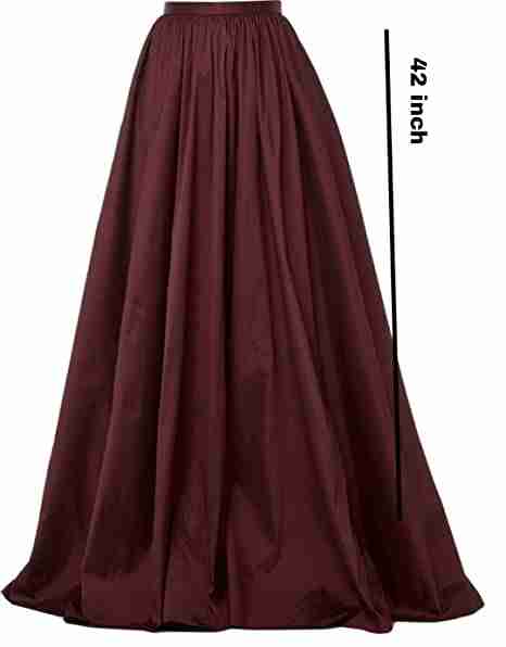 full length colorful fashion skirts