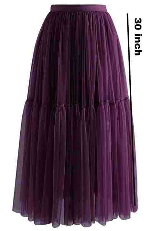 Net Double  frill skirt
