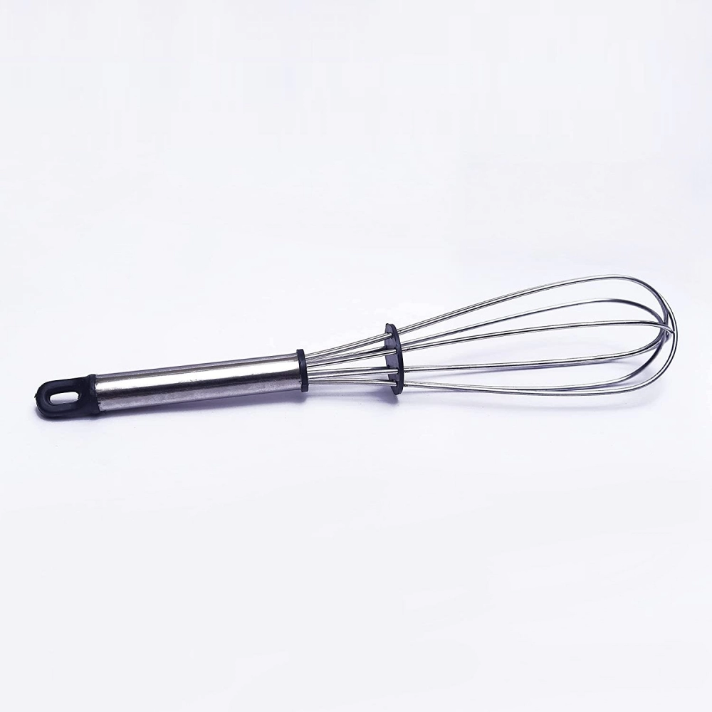 **9 Inch 8-Wire Steel Whisk - Durable, Easy-to-Clean Kitchen Whisk for Baking**