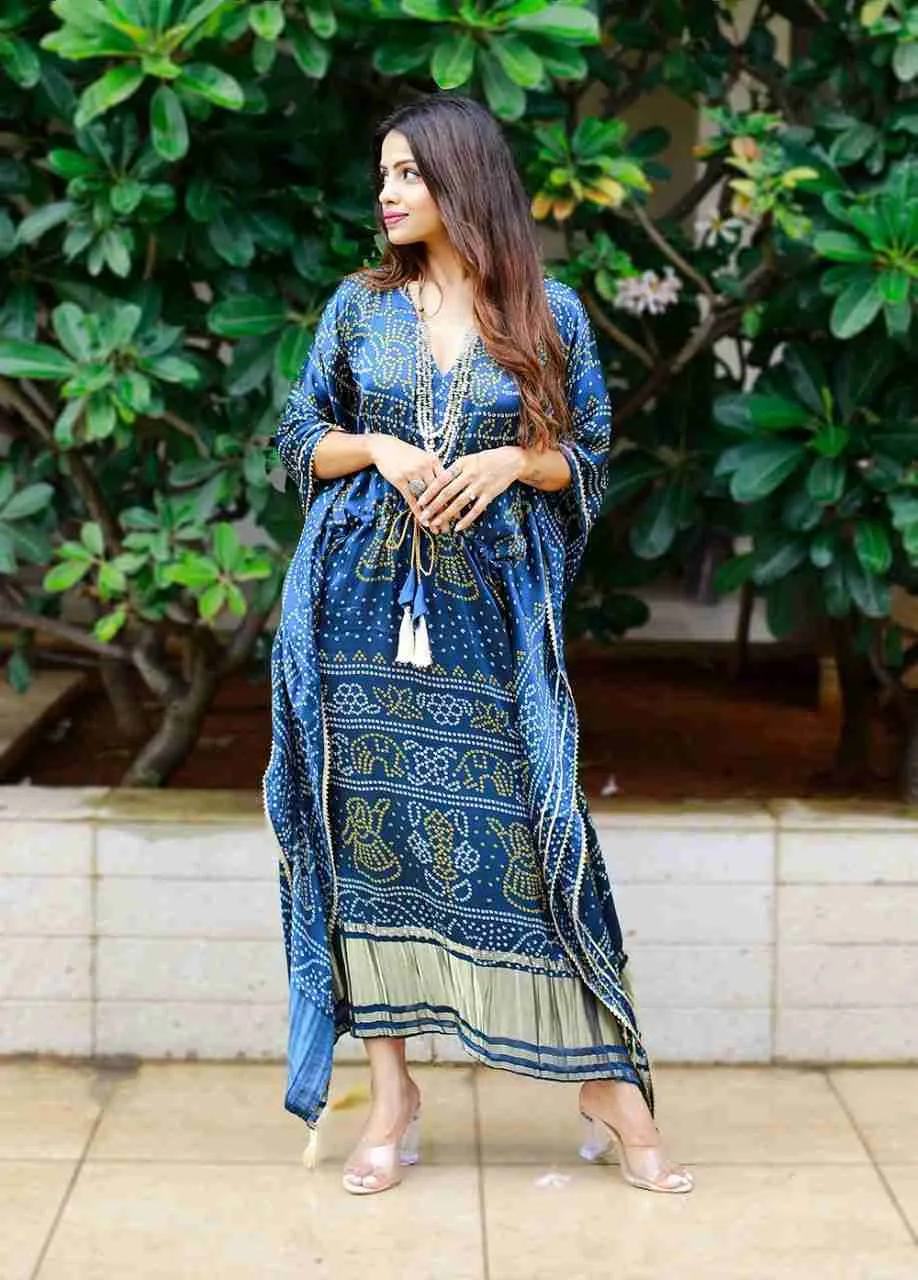 Printed designer kaftan