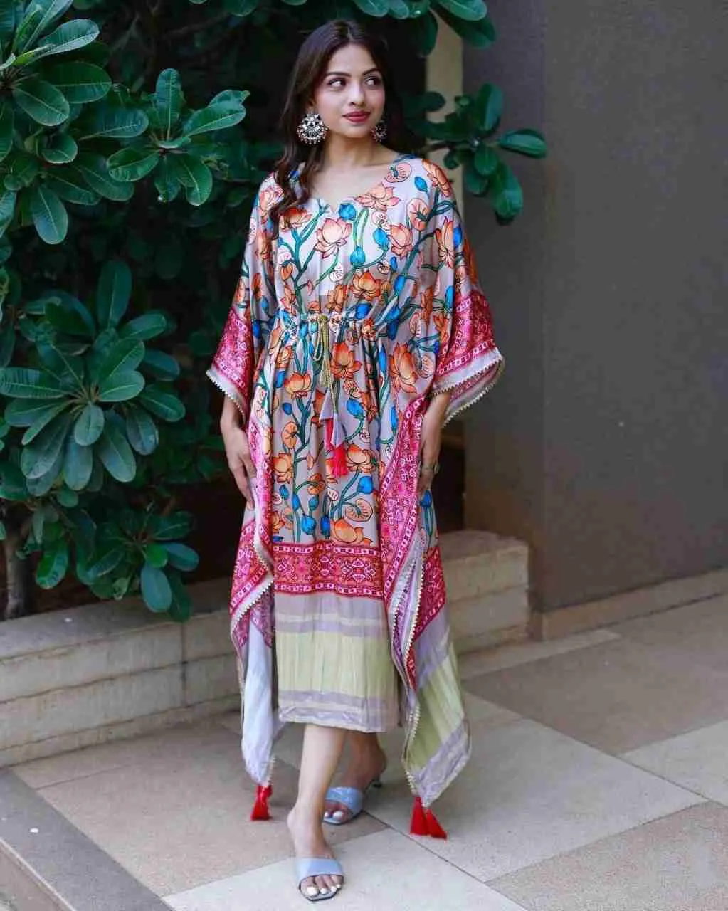 Printed designer kaftan