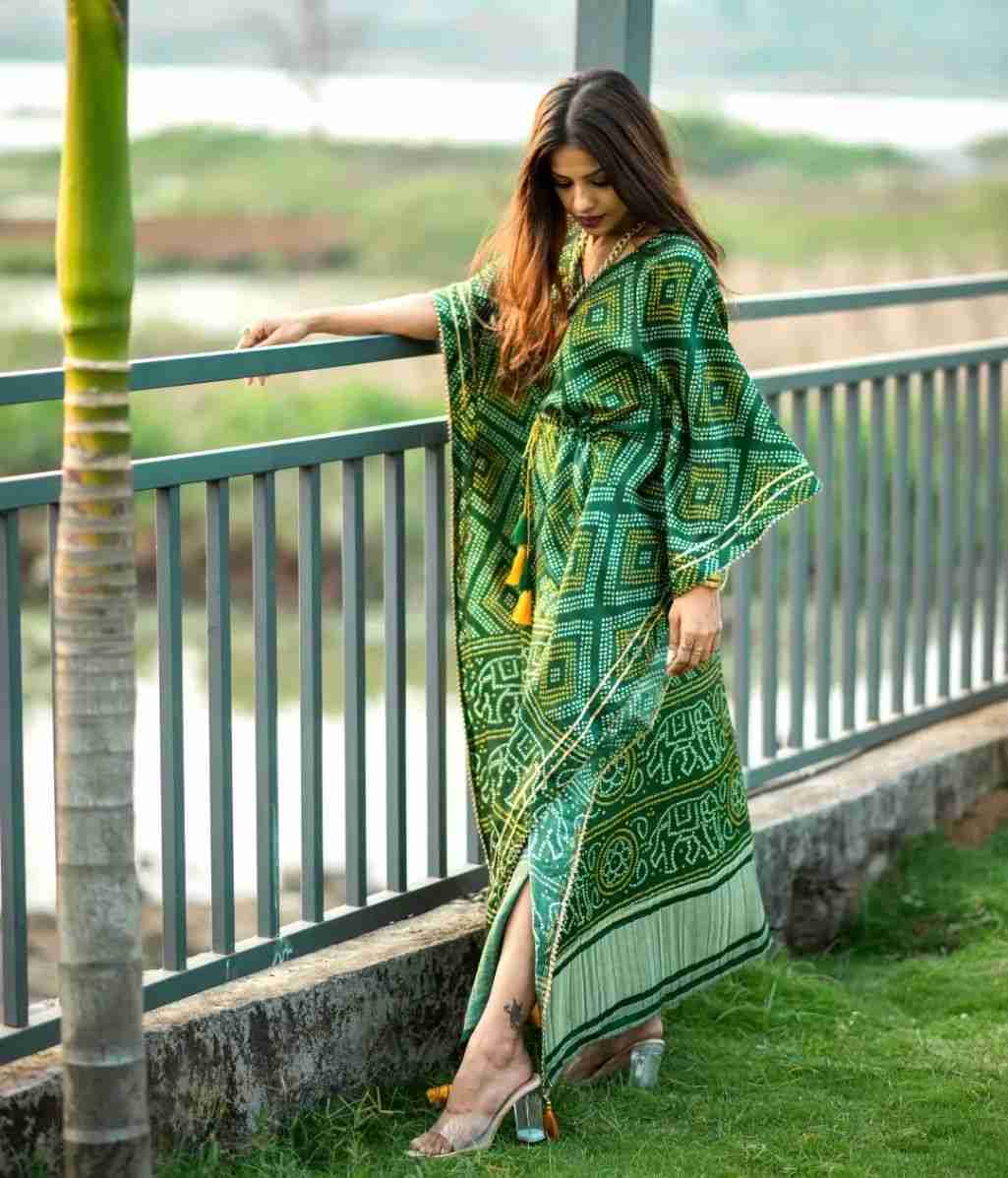 Printed designer kaftan 