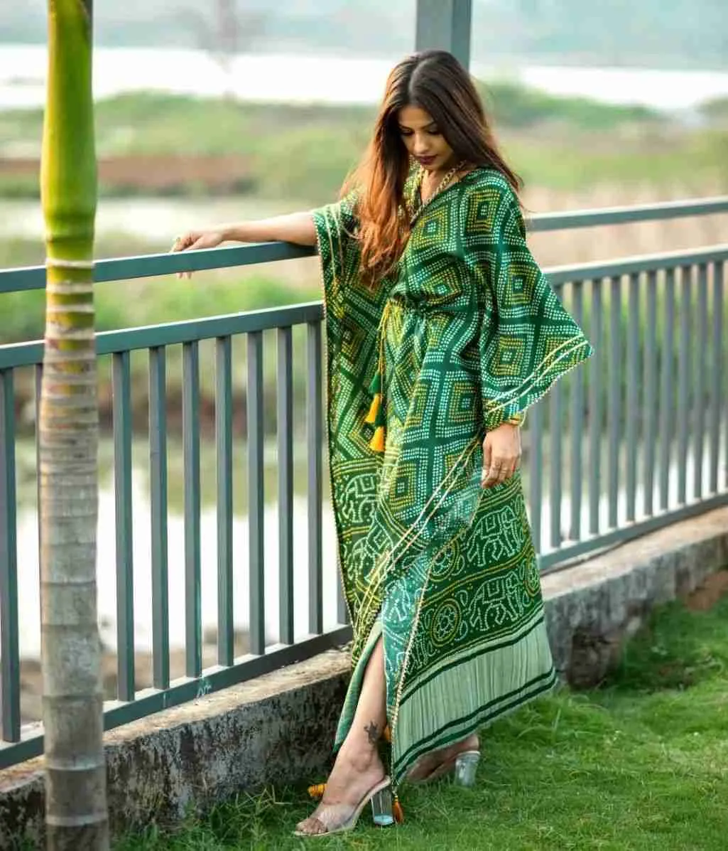Printed designer kaftan
