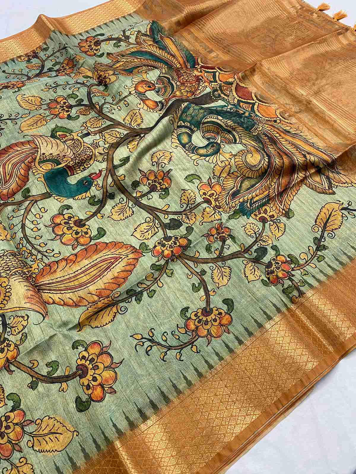 Pure tussar silk saree