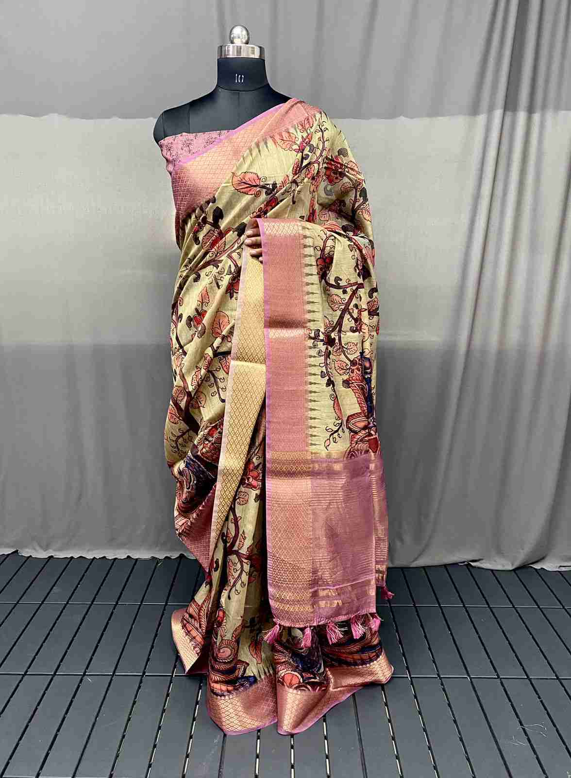 Pure tussar silk saree