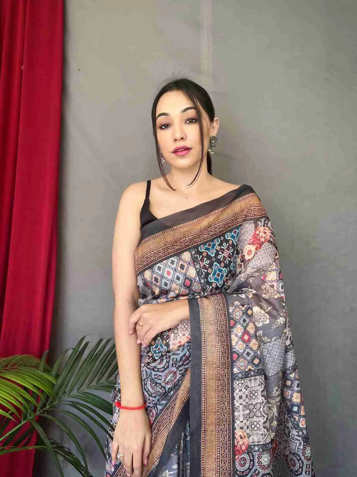Beautiful cotton saree with digital print