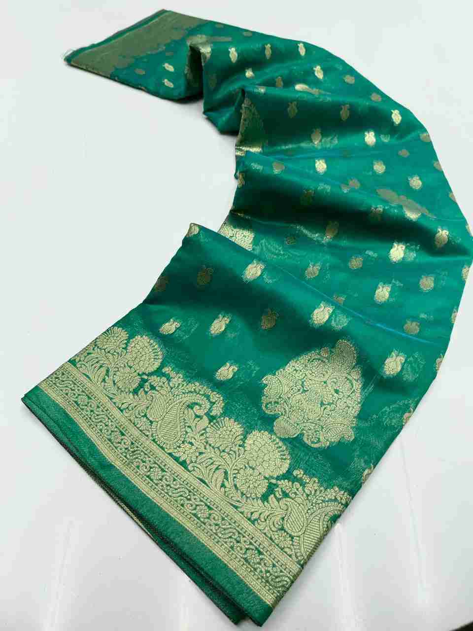 Beautiful Pure organza saree with jacard board