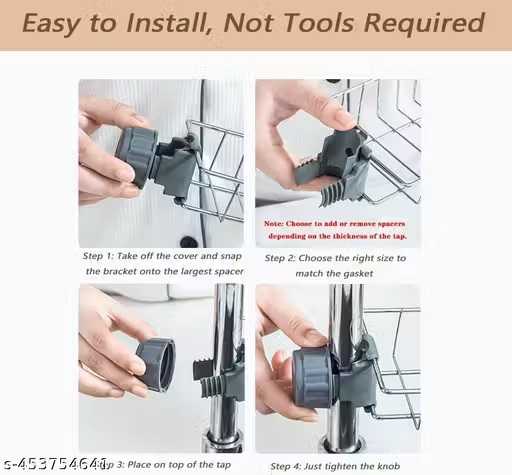 Sink soap Holder Stainless Steel Faucet Rack for Kitchen