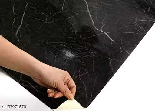 MOONMOONSHOPEE Abstract Black Wallpaper  (pack of 2)