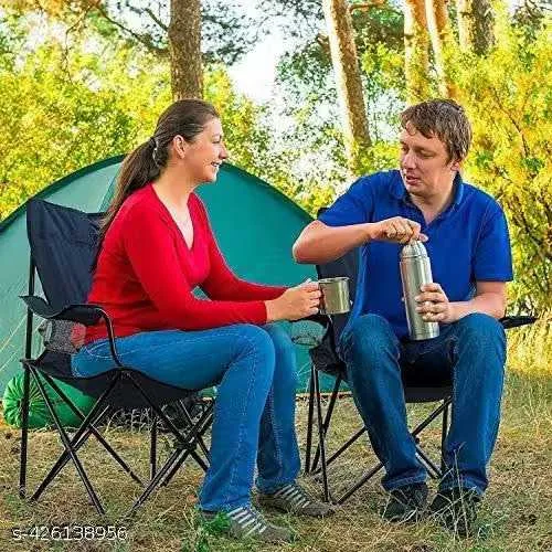 Camping Folding Chair Outdoor Garden Stool (Blue, Pre-assembled)