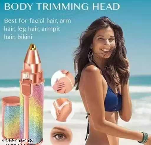  Eyebrow Remover for women Face, Lips, Nose Hair Trimmer 70 min Runtime 1 Length Settings  (Multicolor)