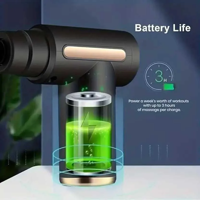 3000mAh Battery, Pain Relief, Deep Tissue Full body gun