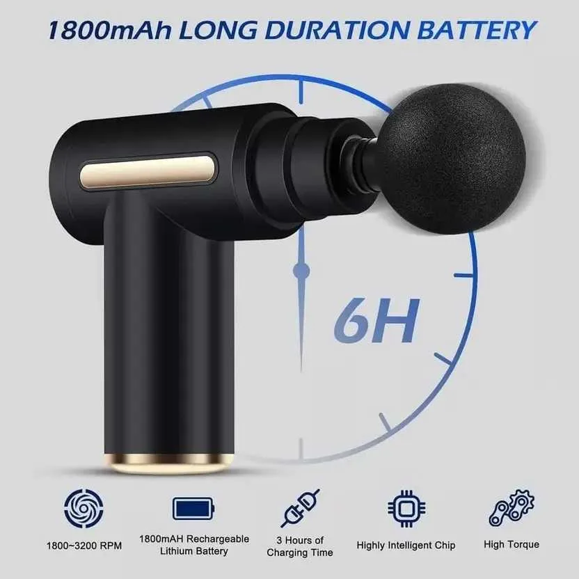 3000mAh Battery, Pain Relief, Deep Tissue Full body gun