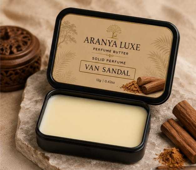 ARANYA LUXE LavanSandal Solid Perfume | Long Lasting Unisex Perfume Balm 12g PAKC OF 2