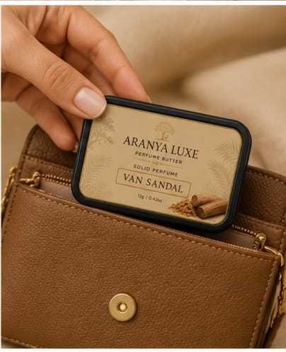 ARANYA LUXE LavanSandal Solid Perfume | Long Lasting Unisex Perfume Balm 12g PAKC OF 2