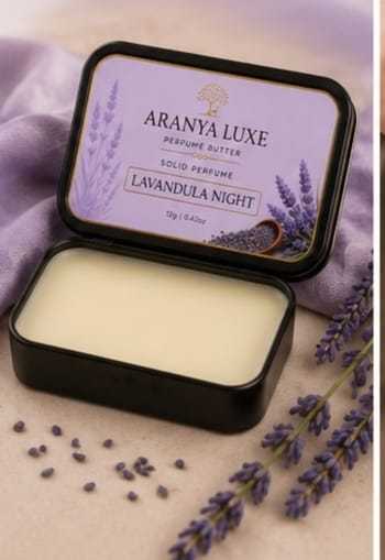 ARANYA LUXE LavanSandal Solid Perfume | Long Lasting Unisex Perfume Balm 12g PAKC OF 2