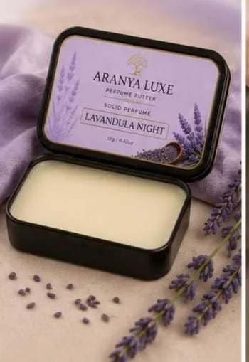 ARANYA LUXE LavanSandal Solid Perfume | Long Lasting Unisex Perfume Balm 12g PAKC OF 2