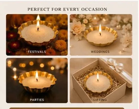 ARANYA LUXE Sand Candle with FREE 5 Wicks 100g |