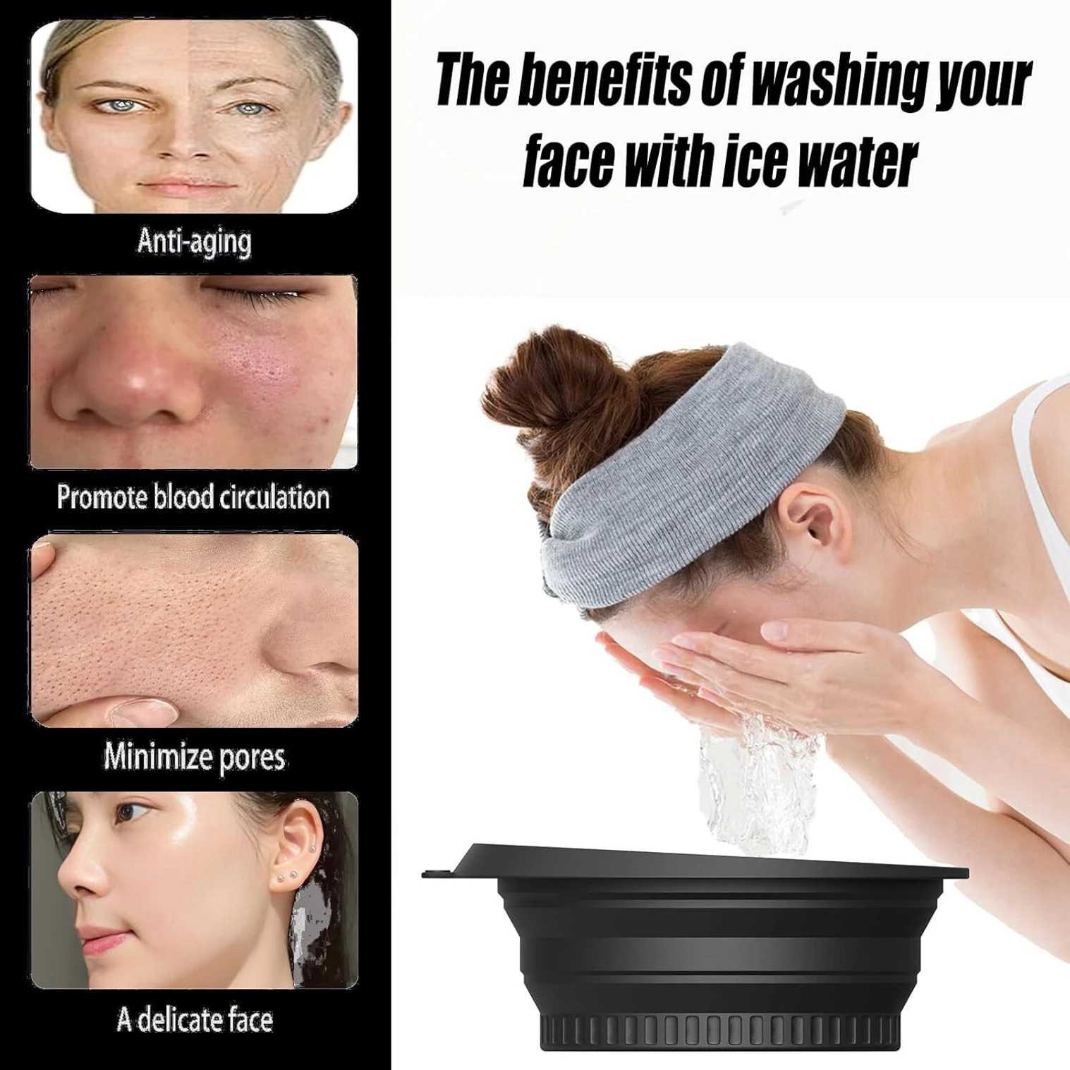 Ice Roller & Ice Cube Tray Combo | 2-in-1 Facial Cooling Massager