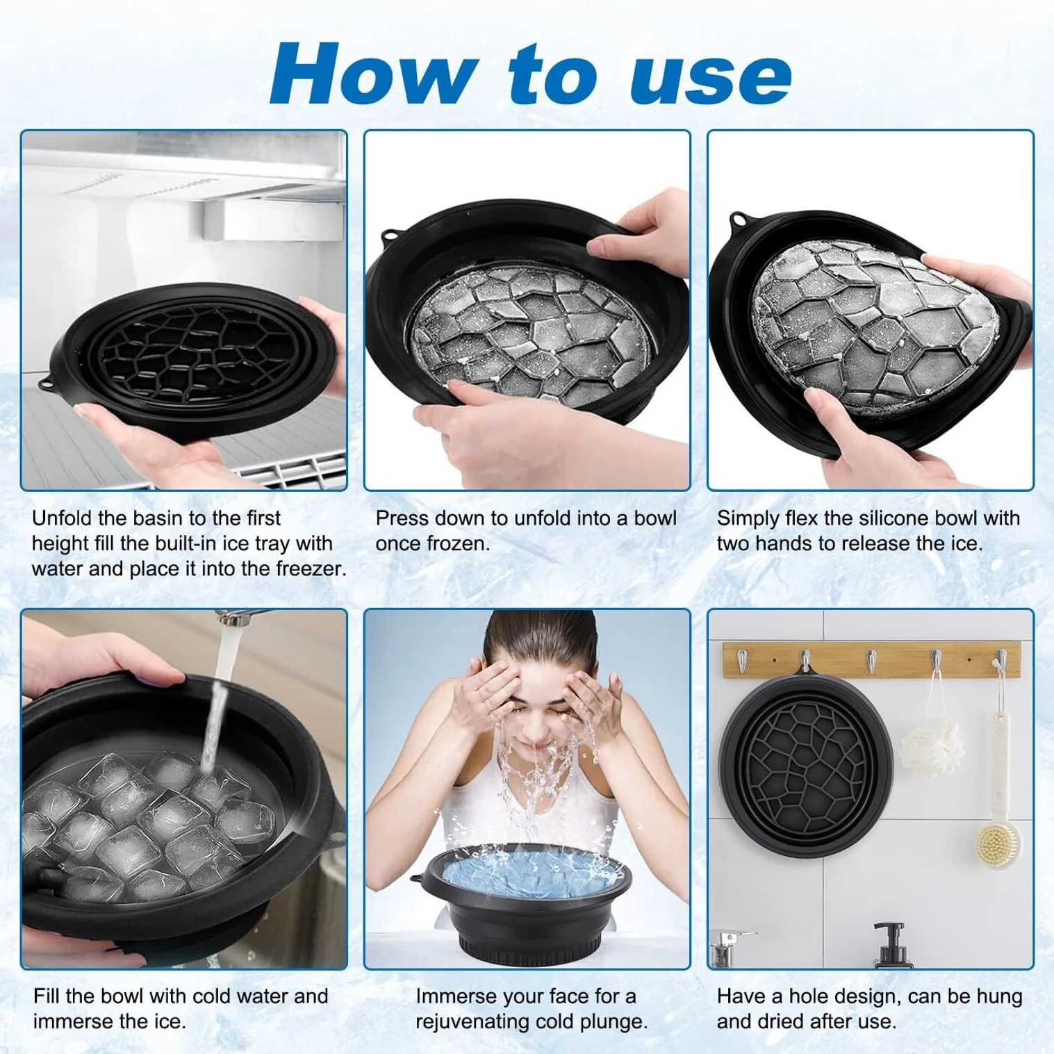Ice Roller & Ice Cube Tray Combo | 2-in-1 Facial Cooling Massager