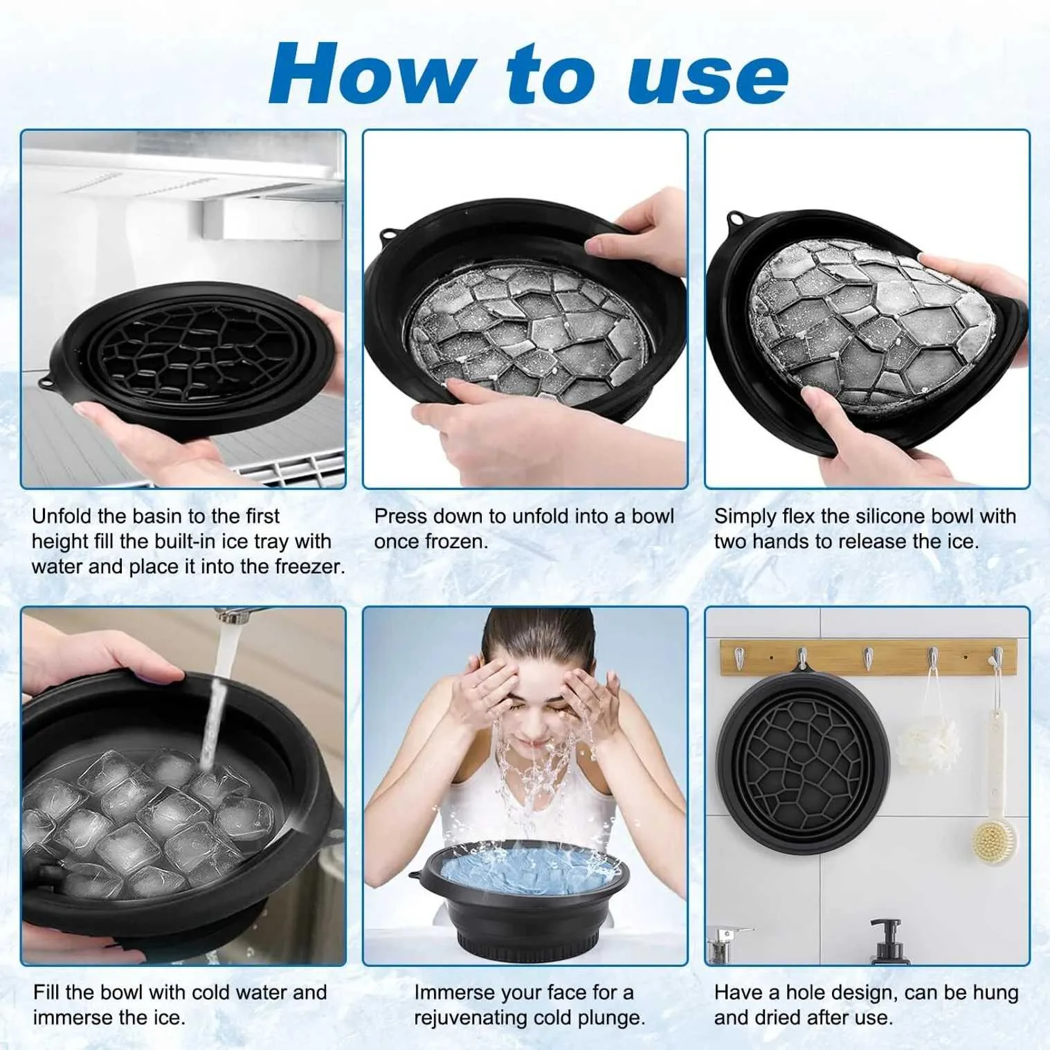 Ice Roller & Ice Cube Tray Combo | 2-in-1 Facial Cooling Massager